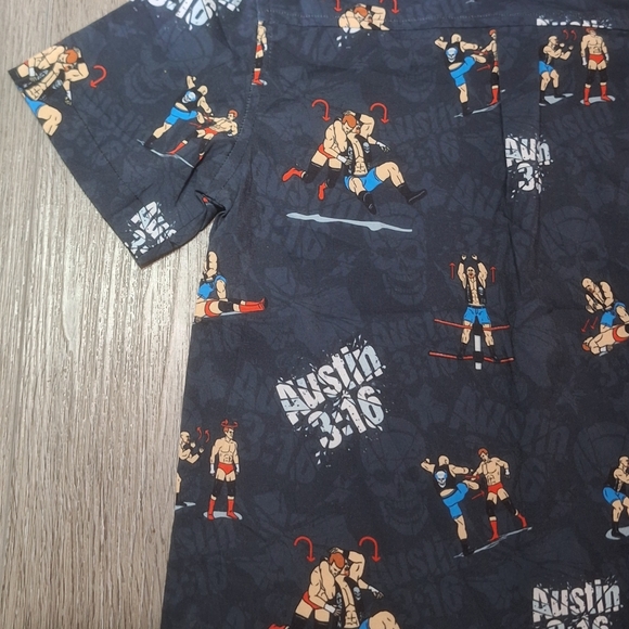 RSVLTS Stone Cold Steve Austin WWE Wrestling Button Shirt Toddler sz 3T - Picture 5 of 9